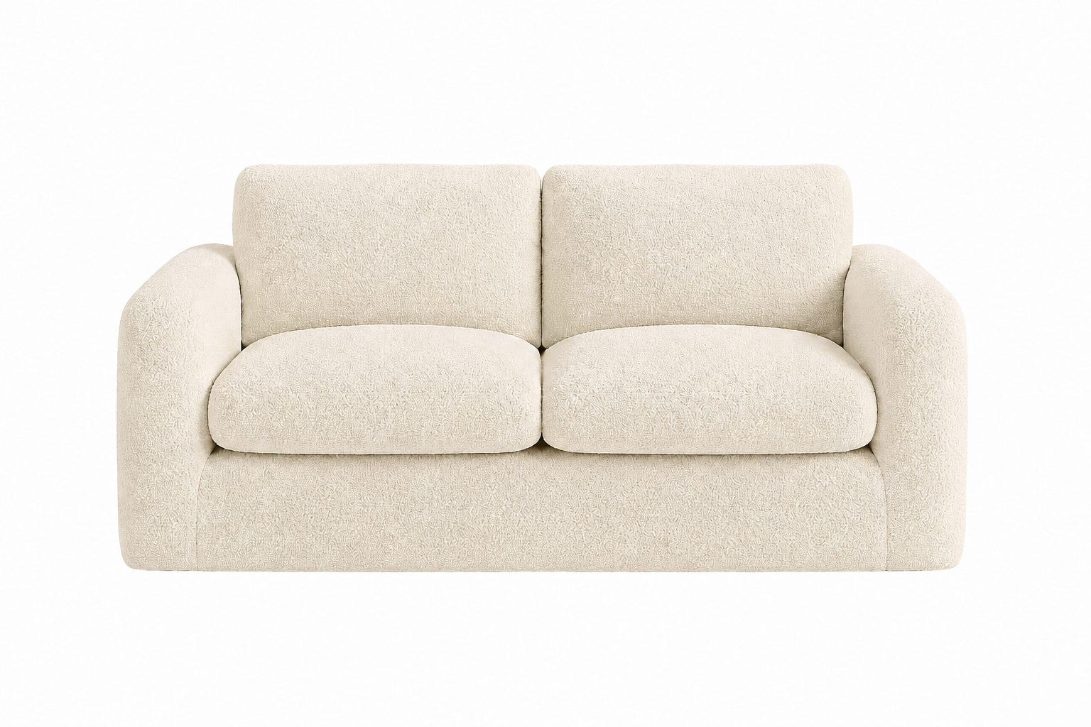 Luxe Bouclé Compressed 2 Seater Couch Sofa - Image 2