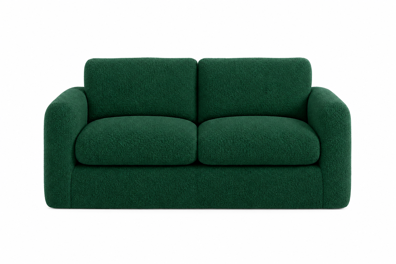 Luxe Bouclé Compressed 2 Seater Couch Sofa - Image 3