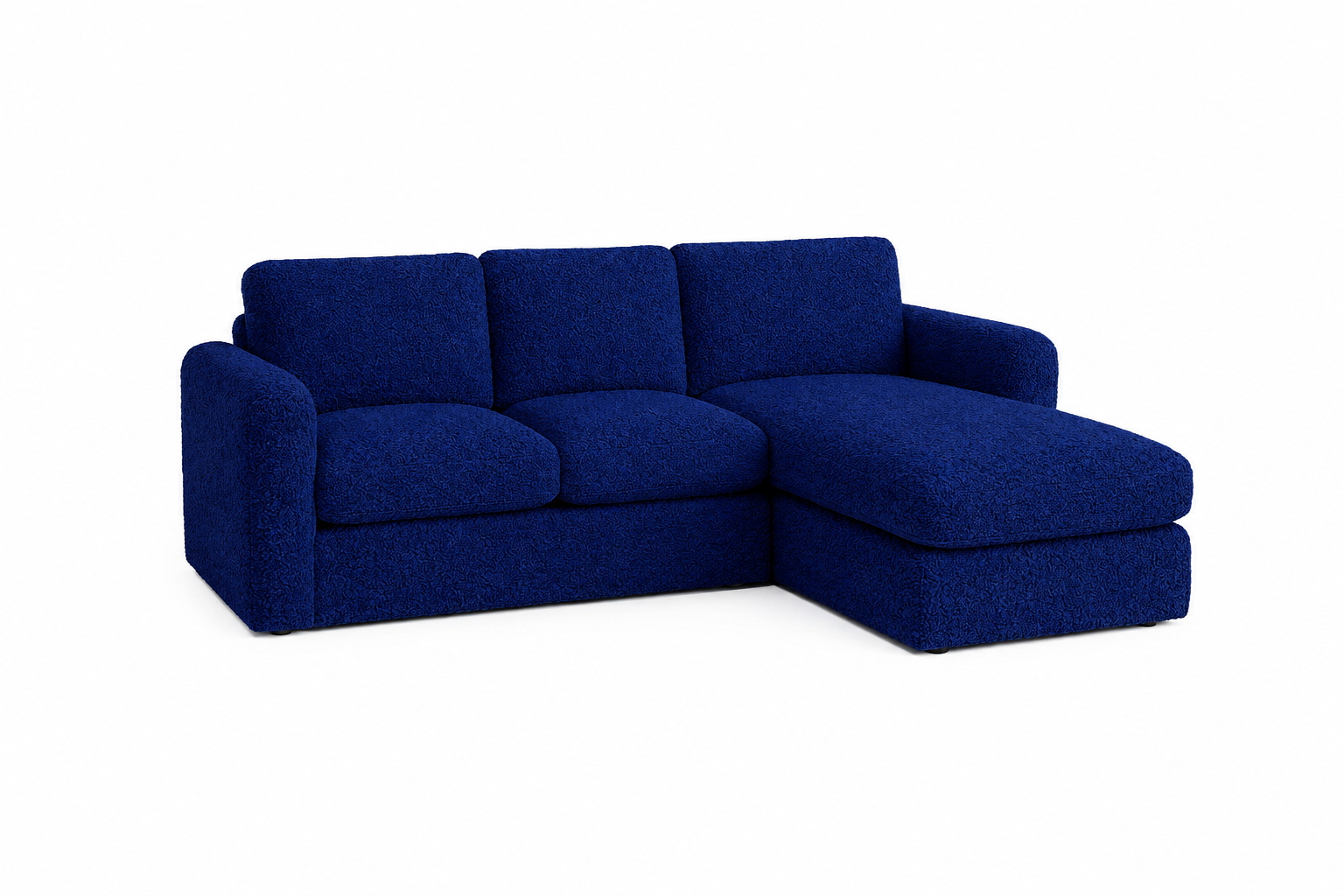 Luxe Bouclé Compressed 3 Seater Couch Sofa with Daybed - Image 5