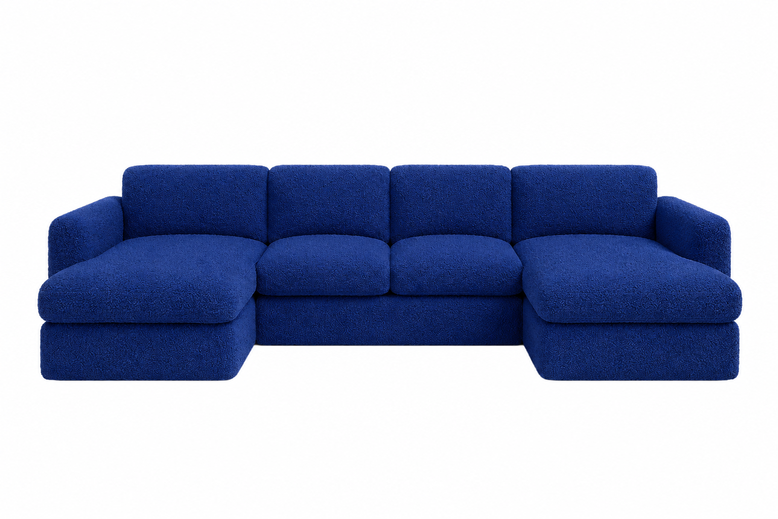 Luxe Boucle U – Shape Compressed Sofa